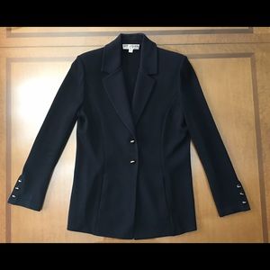 St. John Basics Black Knit Jacket, size 14